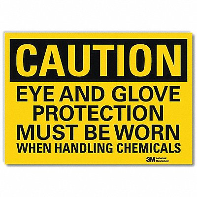 Caution Sign 7inx10in Reflctv Sheeting