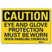 Caution Sign 7inx10in Reflctv Sheeting
