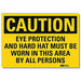 Caution Sign 10in x 14in Rflct Sheeting