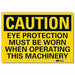 Caution Sign 10in x 14in Rflct Sheeting