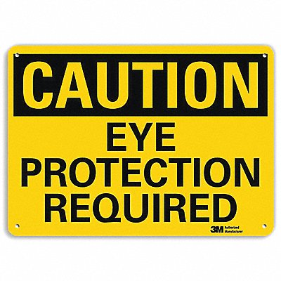 Caution Sign 7 inx10 in Plastic