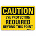 Caution Sign 10 inx14 in Aluminum