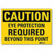 Caution Sign 5inx7in Reflective Sheeting