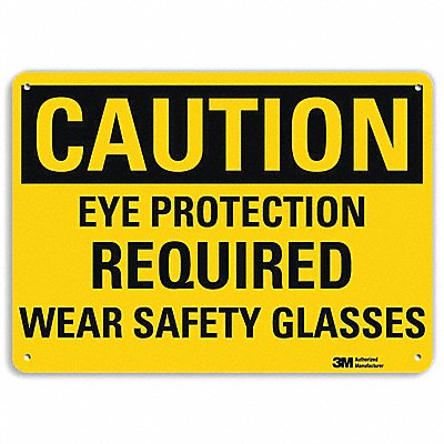 Caution Sign 7 inx10 in Plastic