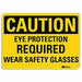 Caution Sign 7 inx10 in Plastic