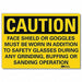 Caution Sign 7inx10in Reflctv Sheeting