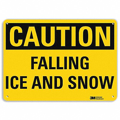 Rflctv Icy Conditions Sign 7x10in Plastc