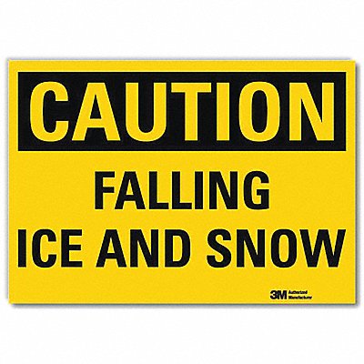 Rflct Icy Conditions Lbl 7x10in Plastic