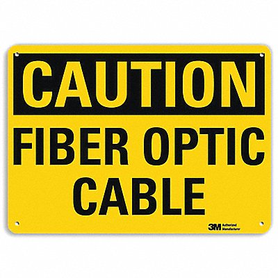 Caution Sign 7 inx10 in Plastic
