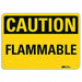 Caution Sign 7 in x 10 in Plastic