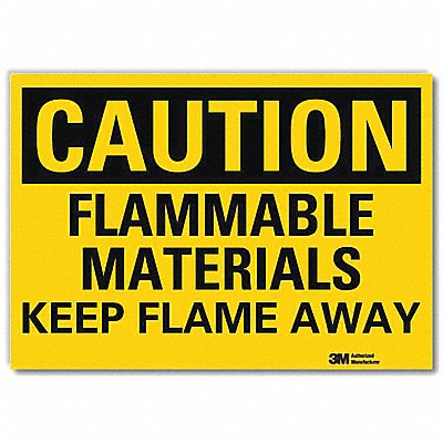 Caution Sign 7inx10in Reflctv Sheeting