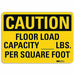 Caution Sign 7 in x 10 in Aluminum