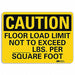 Caution Sign 7 inx10 in Plastic