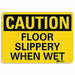 Caution Sign 10 inx14 in Plastic
