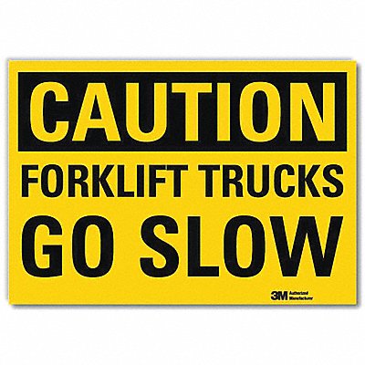 Safety Sign 5 in x 7 in Rflct Sheeting