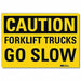 Safety Sign 5 in x 7 in Rflct Sheeting