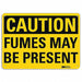 Caution Sign 7 in x 10 in Plastic