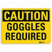 Caution Sign 7 in x 10 in Plastic