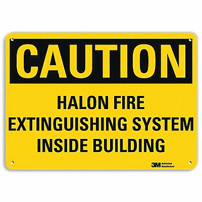 Fire Sign 7 in x 10 in Aluminum