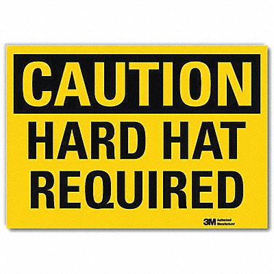 Caution Sign 7inx10in Reflctv Sheeting