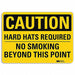 Caution Sign 7 in x 10 in Aluminum