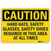 Caution Sign 7 in x 10 in Aluminum
