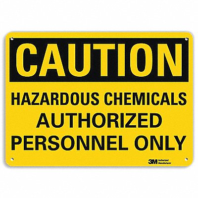 Caution Sign 10 in x 14 in Aluminum