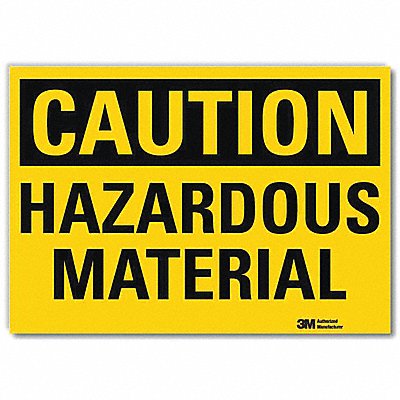 Caution Sign 5inx7in Reflective Sheeting