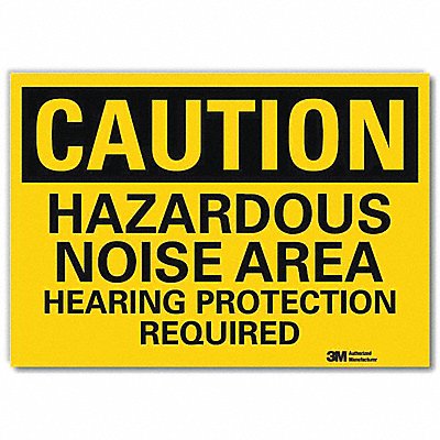 Caution Sign 7inx10in Reflctv Sheeting