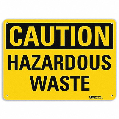 Caution Sign 7 inx10 in Plastic