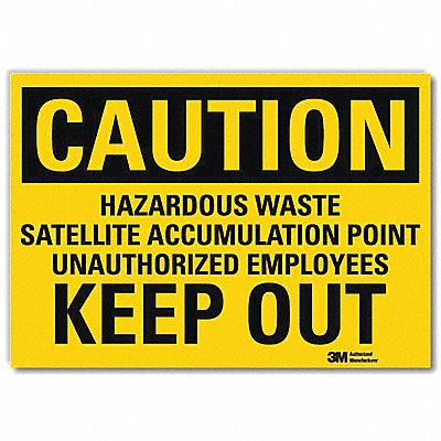 Caution Sign 10x14in Reflective Sheeting