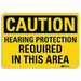 Caution Sign 10 inx14 in Aluminum