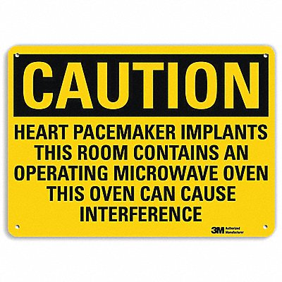 Caution Sign 7 inx10 in Plastic