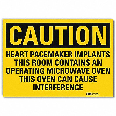 Caution Sign 5 in x 7 in Rflct Sheeting