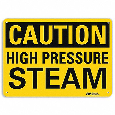 Caution Sign 7 inx10 in Plastic