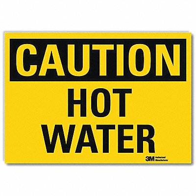 Caution Sign 7inx10in Reflctv Sheeting
