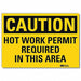 Caution Sign 7inx10in Reflctv Sheeting