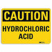 Caution Sign 7 in x 10 in Aluminum