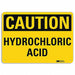 Caution Sign 10 in x 14 in Plastic