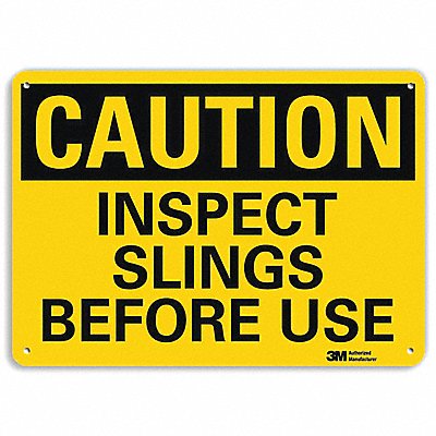 Caution Sign 10 inx14 in Plastic