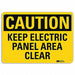 Caution Sign 10 inx14 in Aluminum