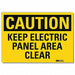 Caution Sign 7inx10in Reflctv Sheeting