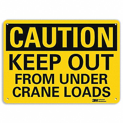 Caution Sign 10 in x 14 in Aluminum