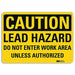 Caution Sign 10 inx14 in Plastic