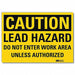 Caution Sign 5inx7in Reflective Sheeting