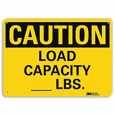Caution Sign 7 inx10 in Plastic