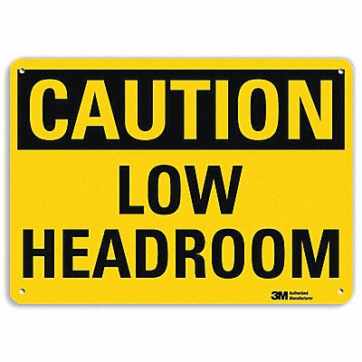 Caution Sign 10 inx14 in Aluminum