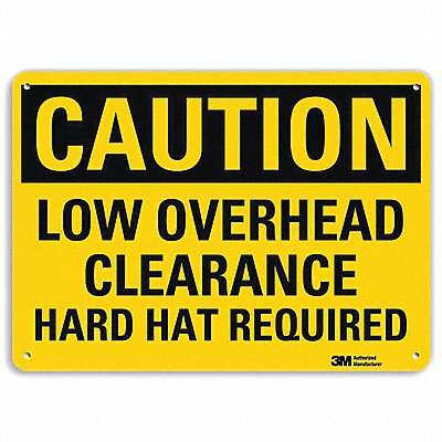 Caution Sign 7 inx10 in Plastic