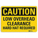 Caution Sign 7 inx10 in Plastic