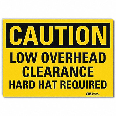 Caution Sign 7inx10in Reflctv Sheeting
